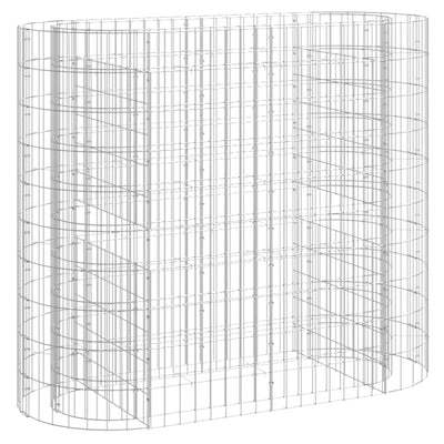Vidaxl Gabion -Pflanzer erhöhte 120 x 50 x 100 cm verzinkte Eisen