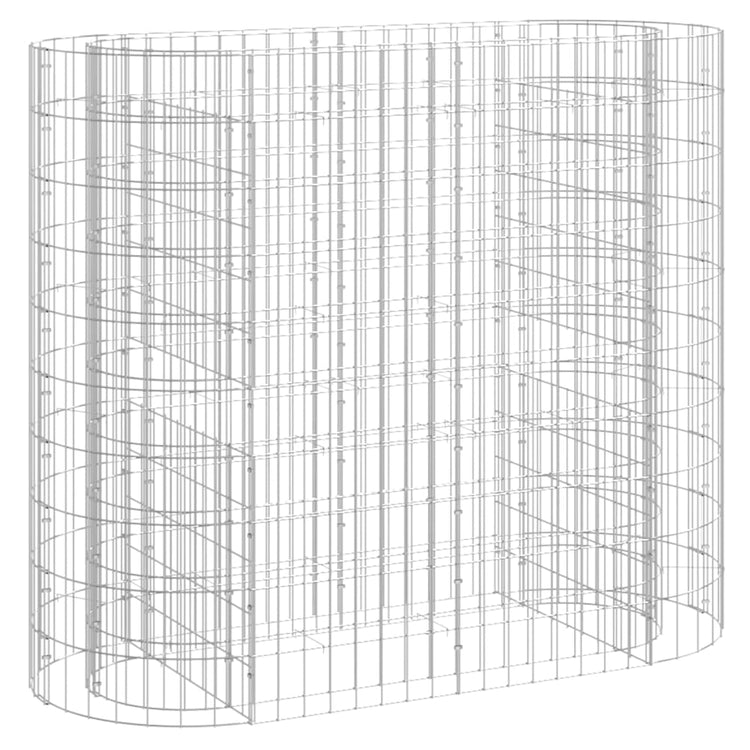 Vidaxl Gabion -Pflanzer erhöhte 120 x 50 x 100 cm verzinkte Eisen