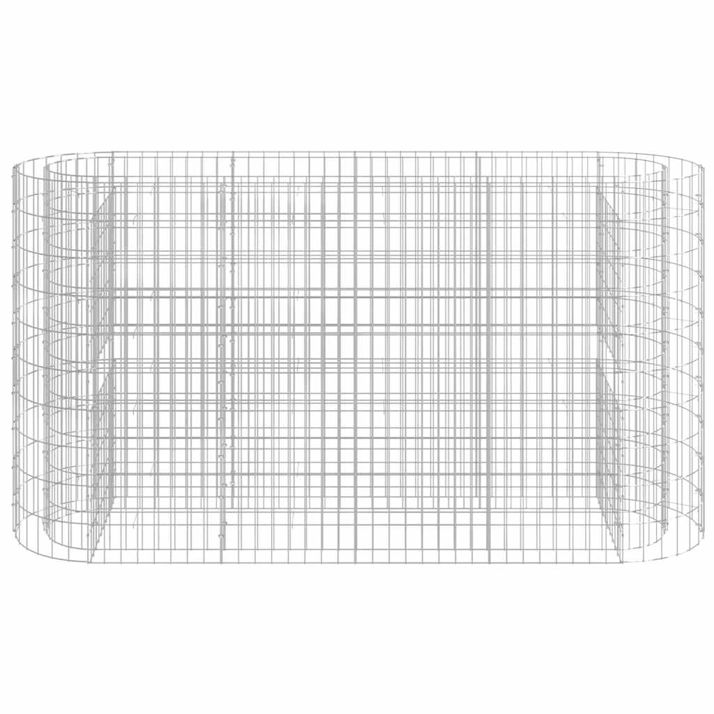 Vidaxl Gabion -Pflanzer hob 190x50x100 cm verzinktes Bügeleisen