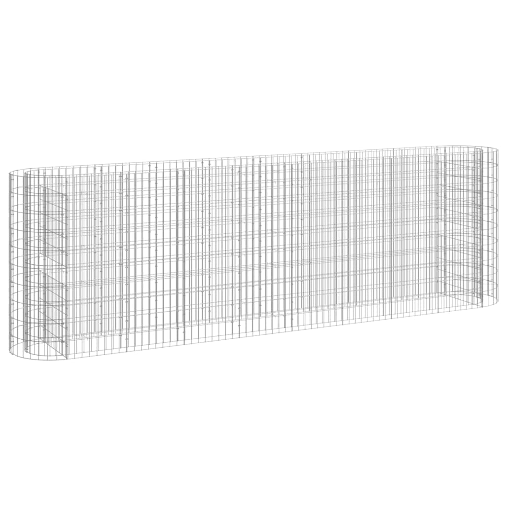 Vidaxl Gabion -Pflanzer erhöhte 330x50x100 cm verzinktes Eisen