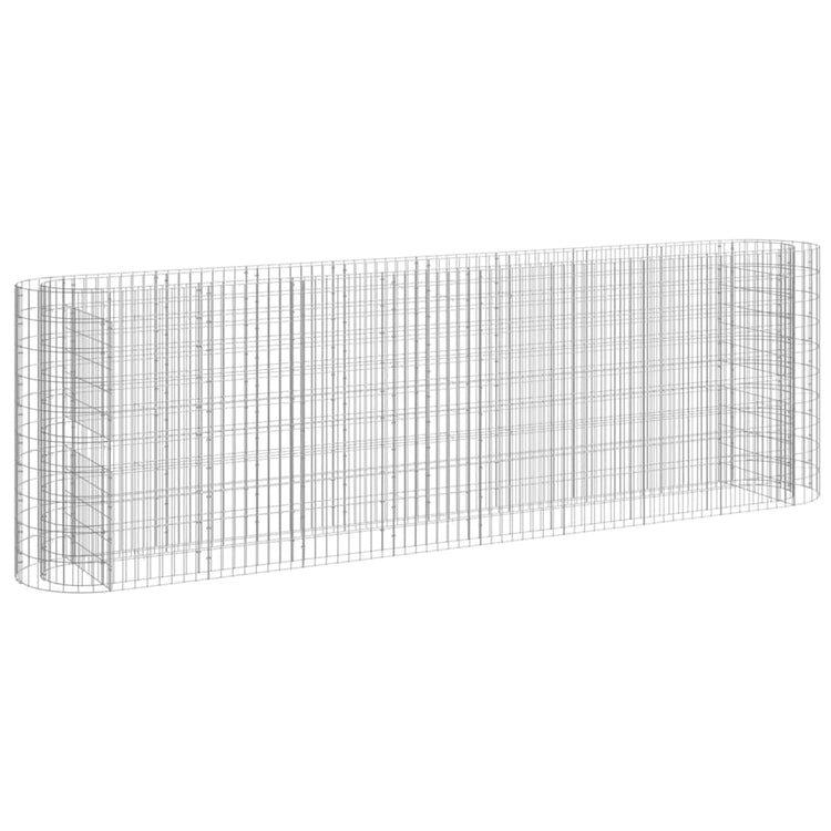 Vidaxl Gabion -Pflanzer erhöhte 330x50x100 cm verzinktes Eisen