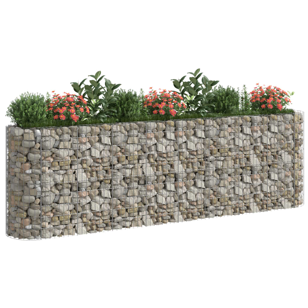 Vidaxl Gabion -Pflanzer erhöhte 330x50x100 cm verzinktes Eisen