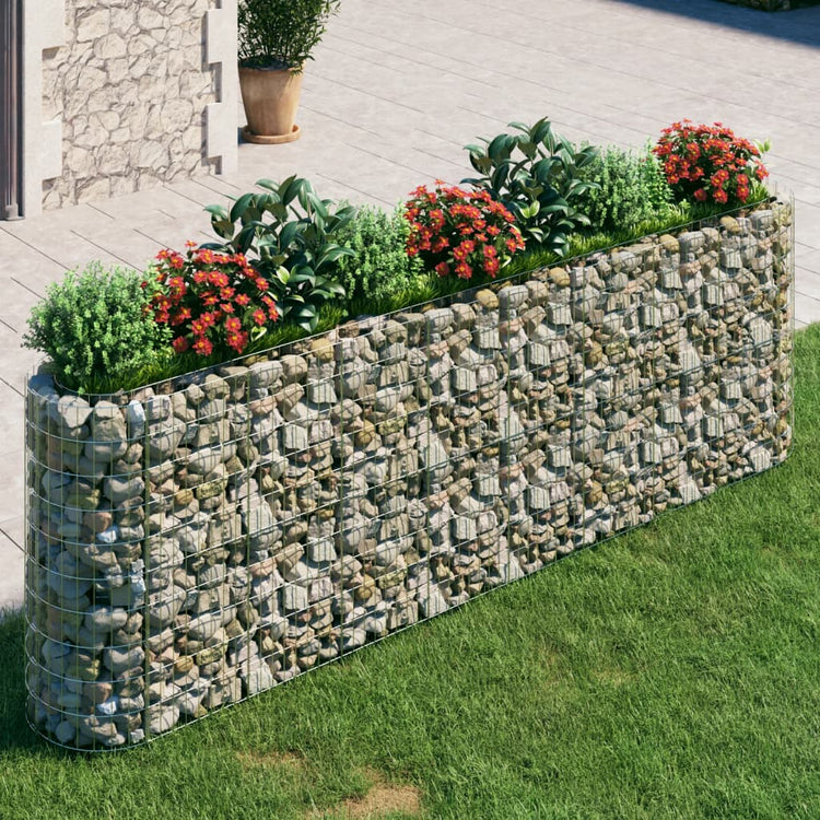 Vidaxl Gabion -Pflanzer erhöhte 330x50x100 cm verzinktes Eisen