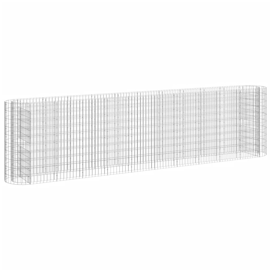 Vidaxl Gabion Pflanzer 400 x 50 x 100 cm verzinkt