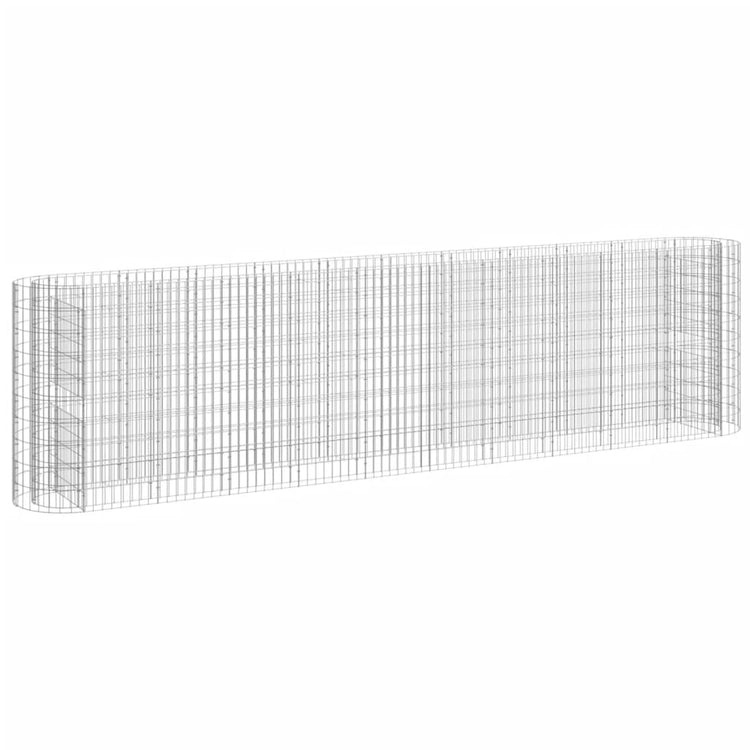 Vidaxl Gabion Pflanzer 400 x 50 x 100 cm verzinkt