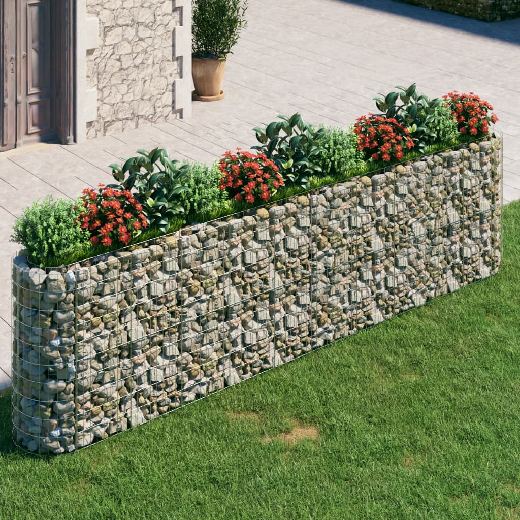 Vidaxl Gabion Pflanzer 400 x 50 x 100 cm verzinkt