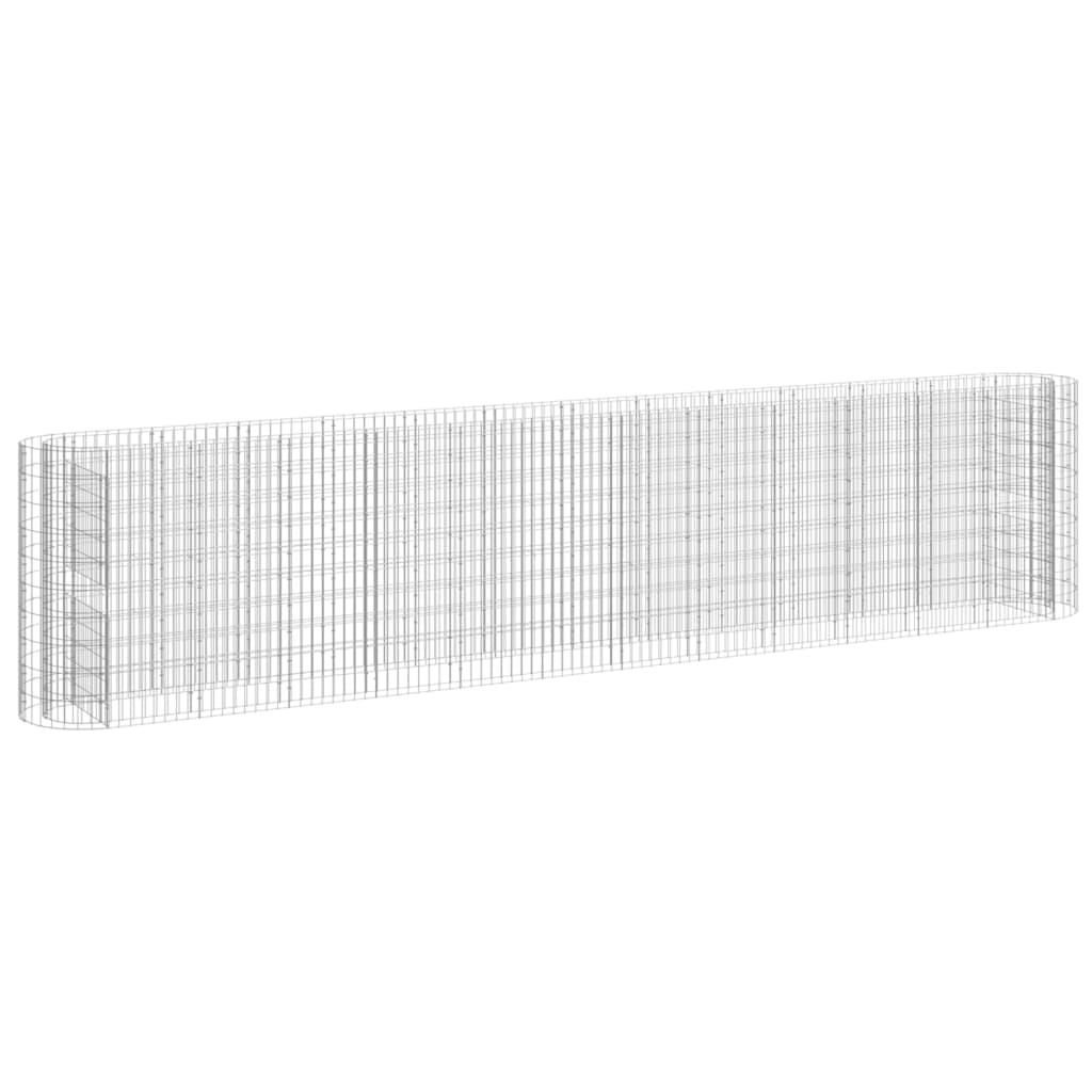 Vidaxl Gabion -Pflanzer 470x50x100 cm verzinktes Bügeleisen erhöht