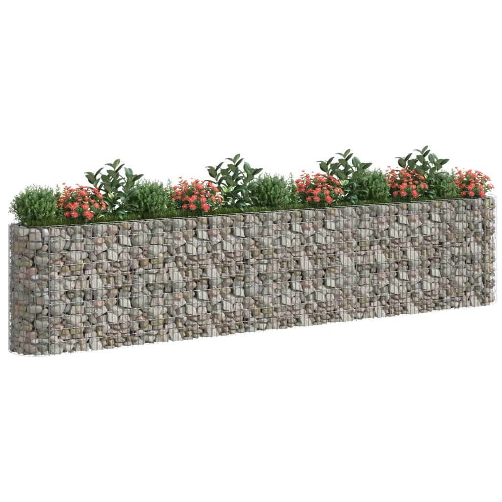 Vidaxl Gabion -Pflanzer 470x50x100 cm verzinktes Bügeleisen erhöht