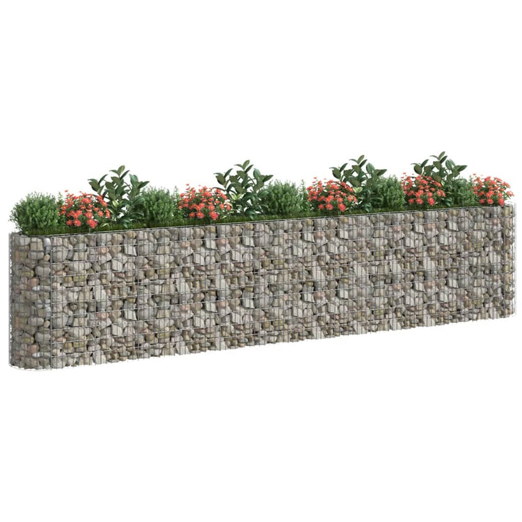 Vidaxl Gabion -Pflanzer 470x50x100 cm verzinktes Bügeleisen erhöht