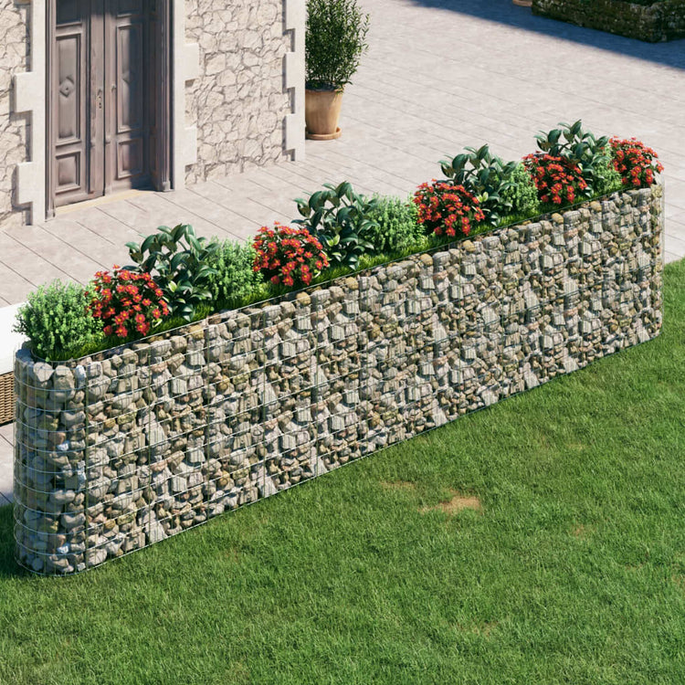Vidaxl Gabion -Pflanzer 470x50x100 cm verzinktes Bügeleisen erhöht