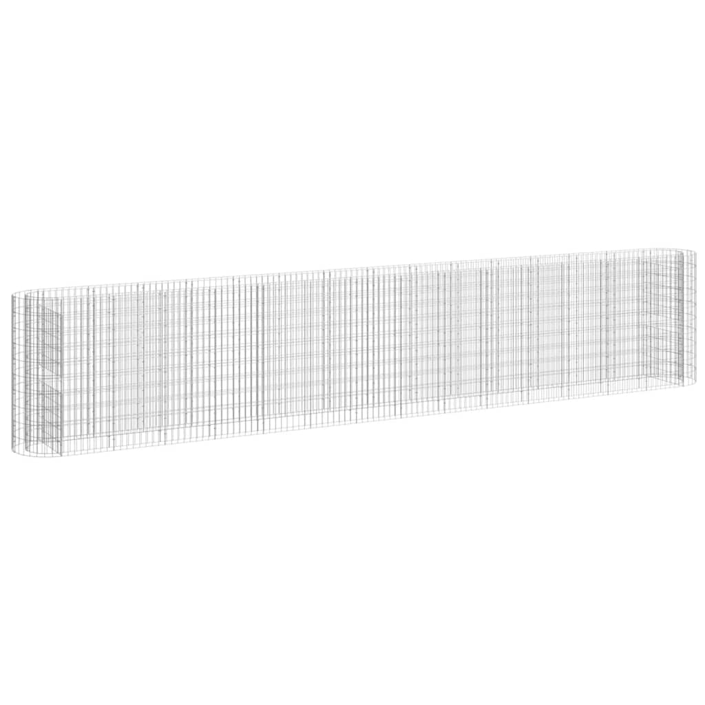 Vidaxl Gabion -Pflanzer erhöhte 540x50x100 cm verzinktes Eisen