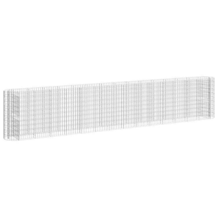 Vidaxl Gabion -Pflanzer erhöhte 540x50x100 cm verzinktes Eisen