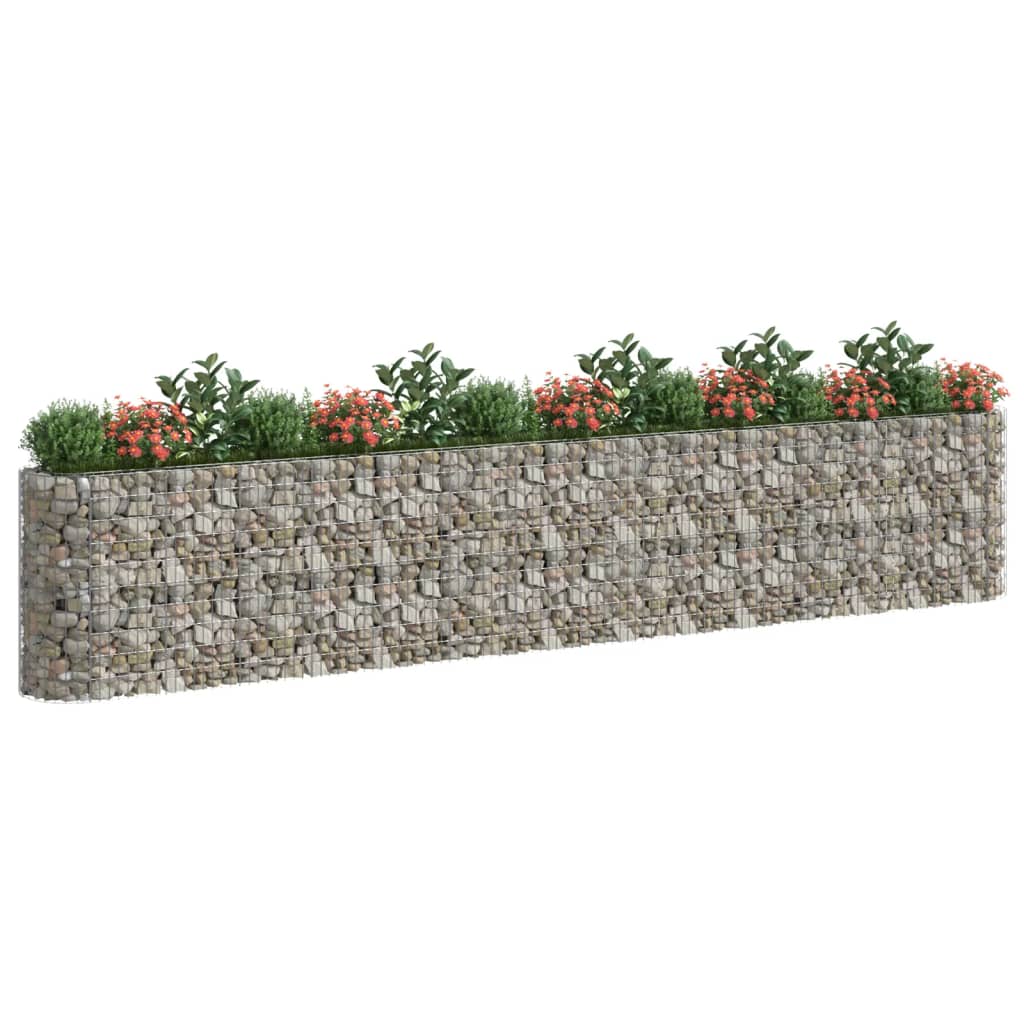 Vidaxl Gabion -Pflanzer erhöhte 540x50x100 cm verzinktes Eisen