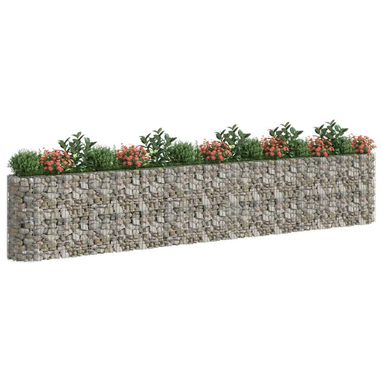 Vidaxl Gabion -Pflanzer erhöhte 540x50x100 cm verzinktes Eisen