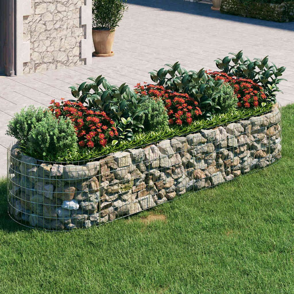 Vidaxl Gabion -Pflanzer vermehrte 300x100x50 cm verzinktes Eisen