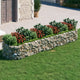 Vidaxl Gabion -Pflanzer vermehrte 400x100x50 cm verzinktes Eisen