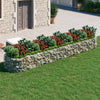 Vidaxl Gabion -Pflanzer erhöhte 500x100x50 cm verzinktes Eisen
