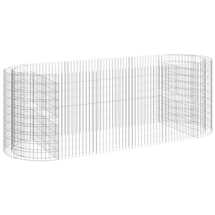 Vidaxl Gabion -Pflanzer vermehrte 300x100x100 cm verzinktes Eisen