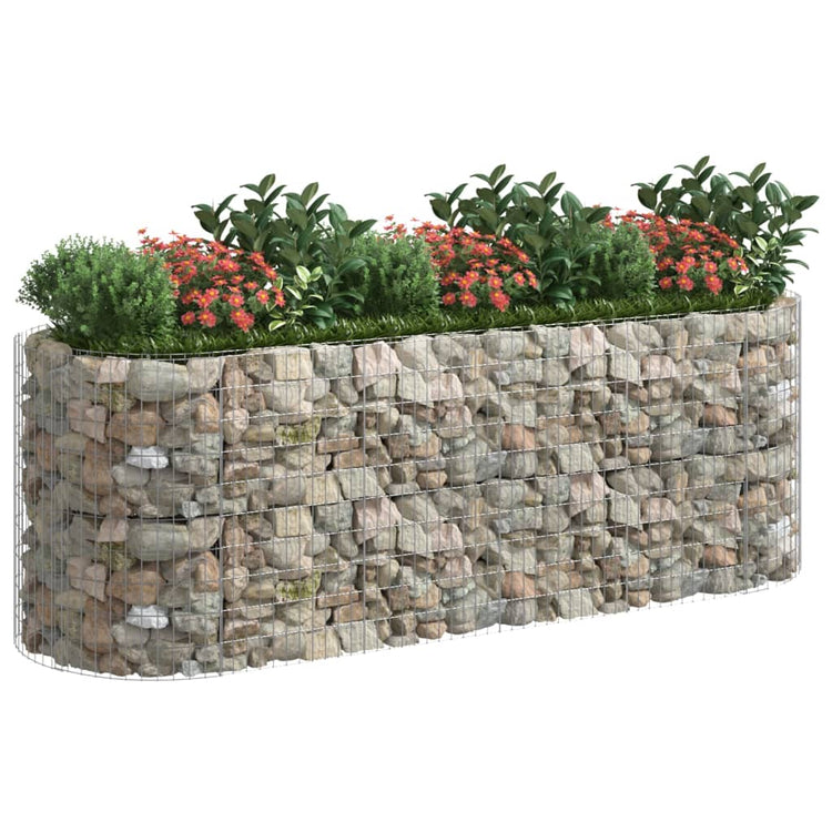 Vidaxl Gabion -Pflanzer vermehrte 300x100x100 cm verzinktes Eisen