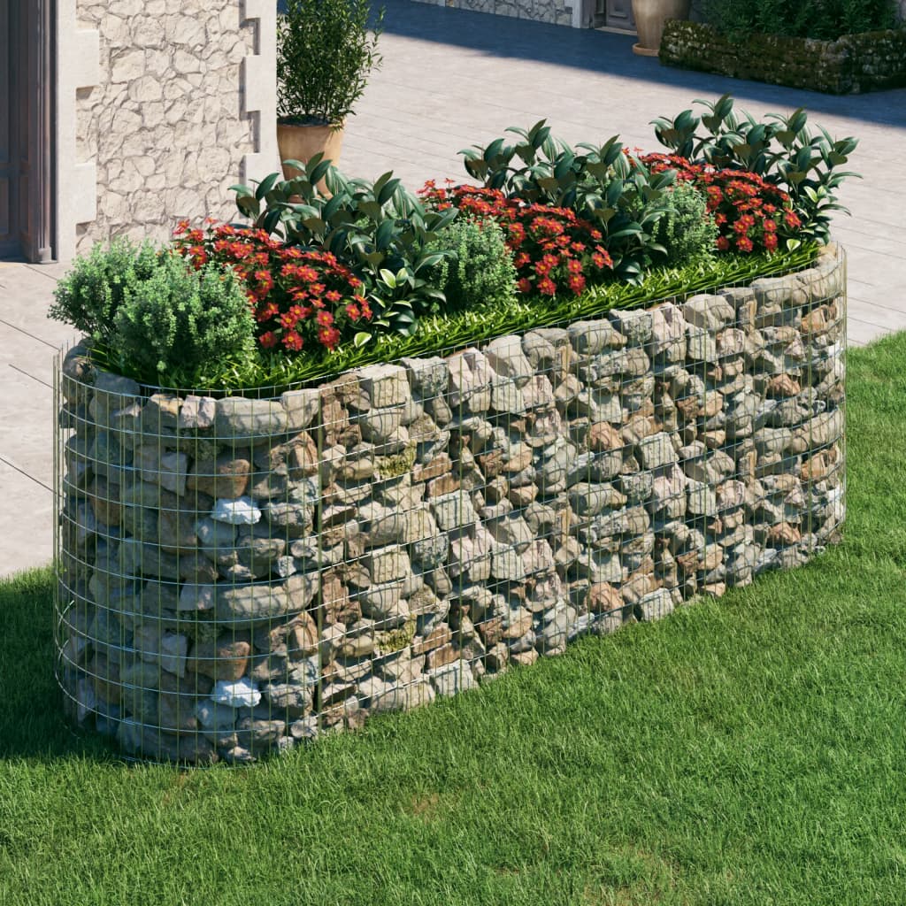 Vidaxl Gabion -Pflanzer vermehrte 300x100x100 cm verzinktes Eisen