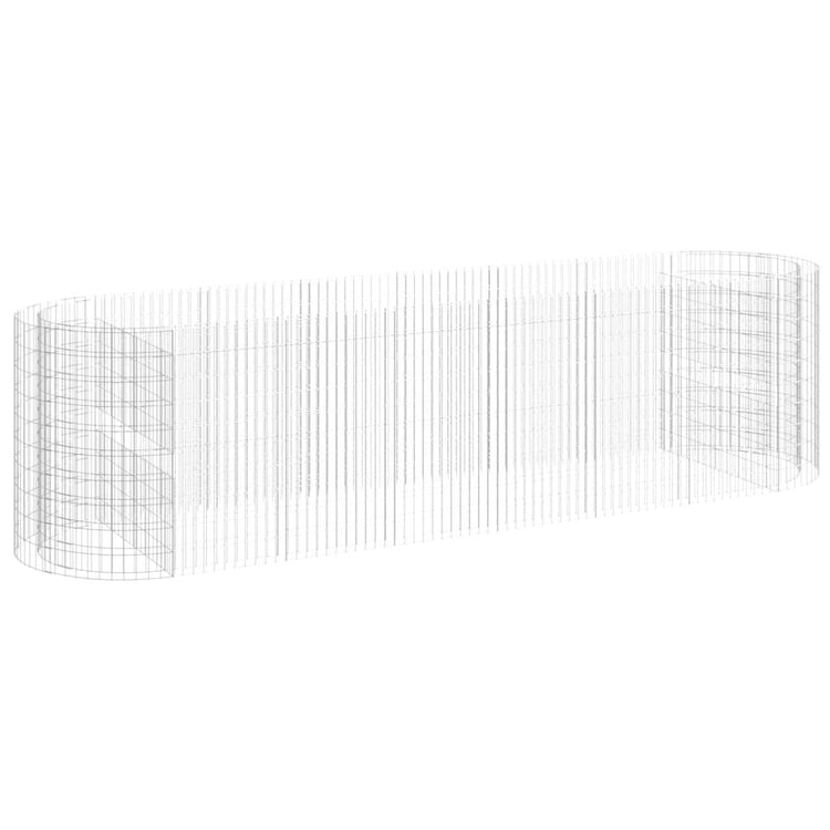 Vidaxl Gabion -Pflanzer vermehrte 400x100x100 cm verzinktes Eisen