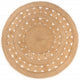 Vidaxl Teppich mit Design um 180 cm geflochtene Jute