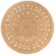 Vidaxl Teppich mit Design um 240 cm geflochtene Jute