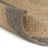 Vidaxl Teppich handgefertigt mit grauer Kante 240 cm Jute