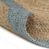 Vidaxl Teppich handgefertigt mit Olive -Green -Kante 240 cm Jute