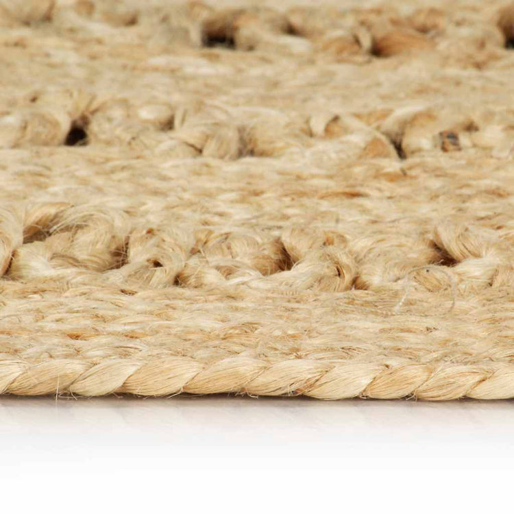Vidaxl Teppich handgefertigt 210 cm geflochtener Jute