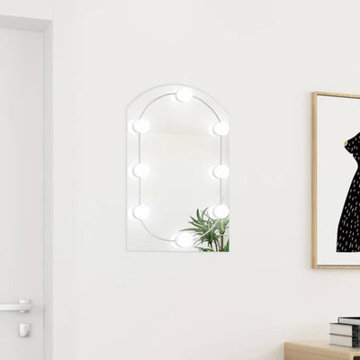 Vidaxx Spiegel mit LED-Beleuchtungsbogen 60x40 cm Glas