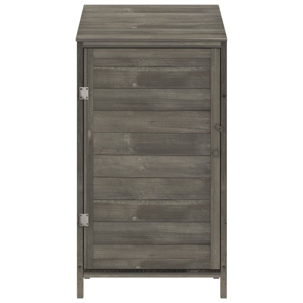 Vidaxl Garden Shed 55x52x112 cm Festkiefer -Holz -Anthrazit -gelöscht