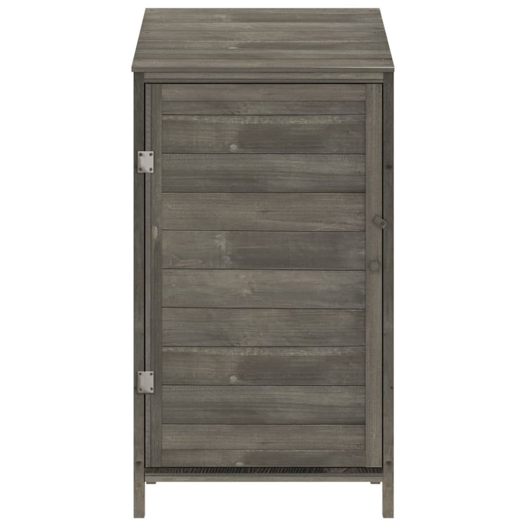 Vidaxl Garden Shed 55x52x112 cm Festkiefer -Holz -Anthrazit -gelöscht