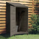 Vidaxl Garden Shed 55x52x112 cm Festkiefer -Holz -Anthrazit -gelöscht