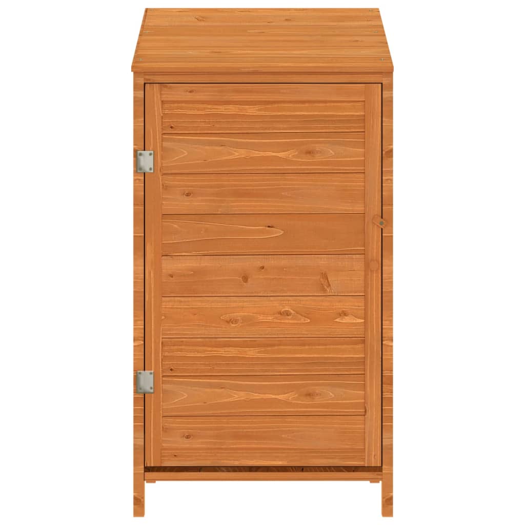 Vidaxl Garden Shed 55x52x112 cm Festkiefer Braun