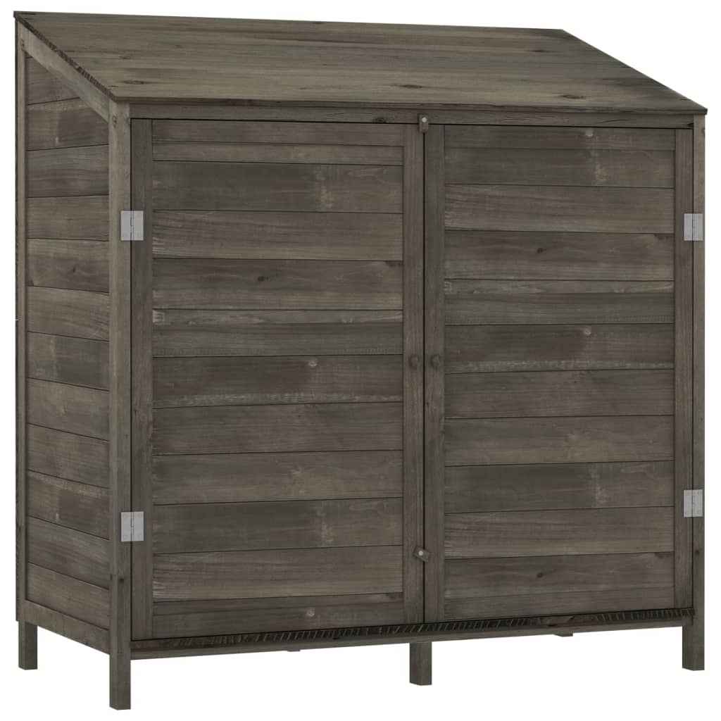 Vidaxl Garden Shed 102x52x112 cm Festkiefer -Holz -Anthrazit -gelöscht
