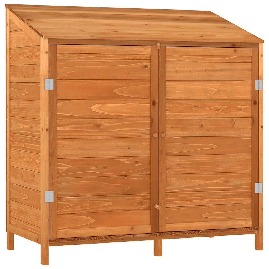 Vidaxl Garden Shed 102x52x112 cm Festkiefer Braun