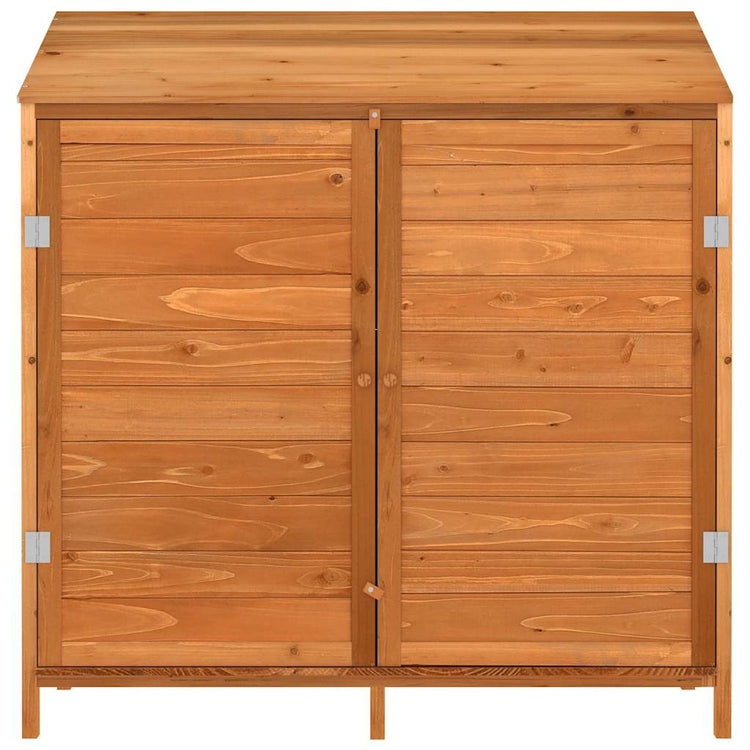 Vidaxl Garden Shed 102x52x112 cm Festkiefer Braun