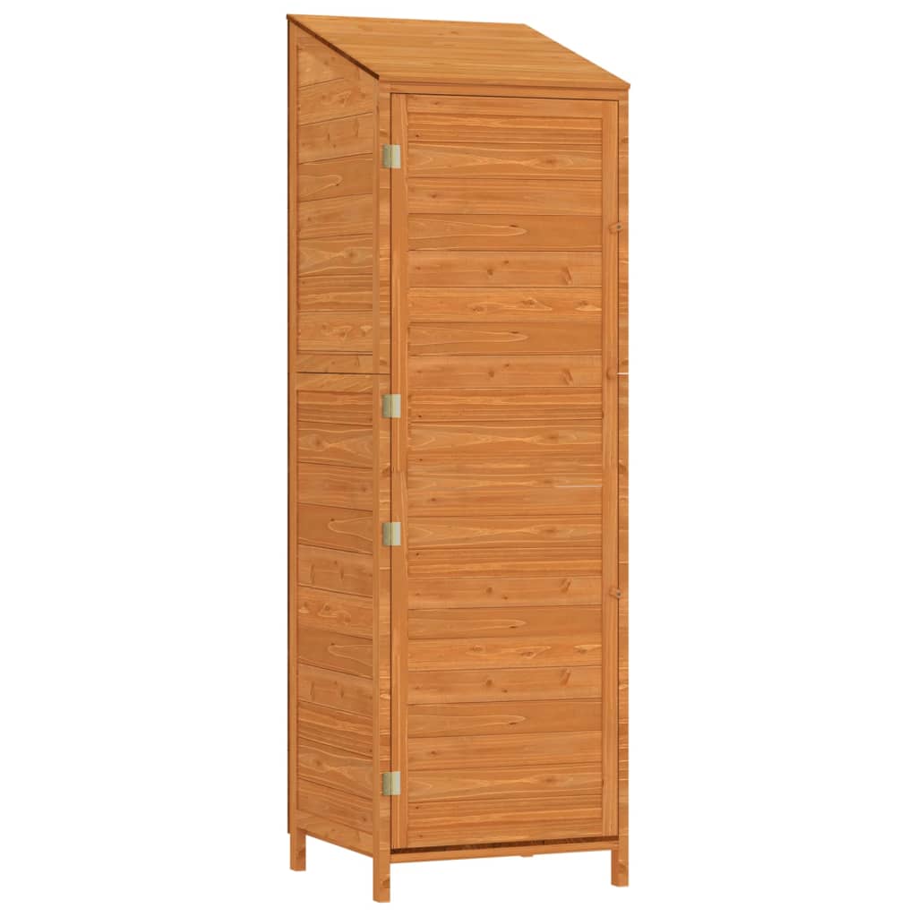 Vidaxl Garden Shed 55x52x174,5 cm Festkiefer Braun