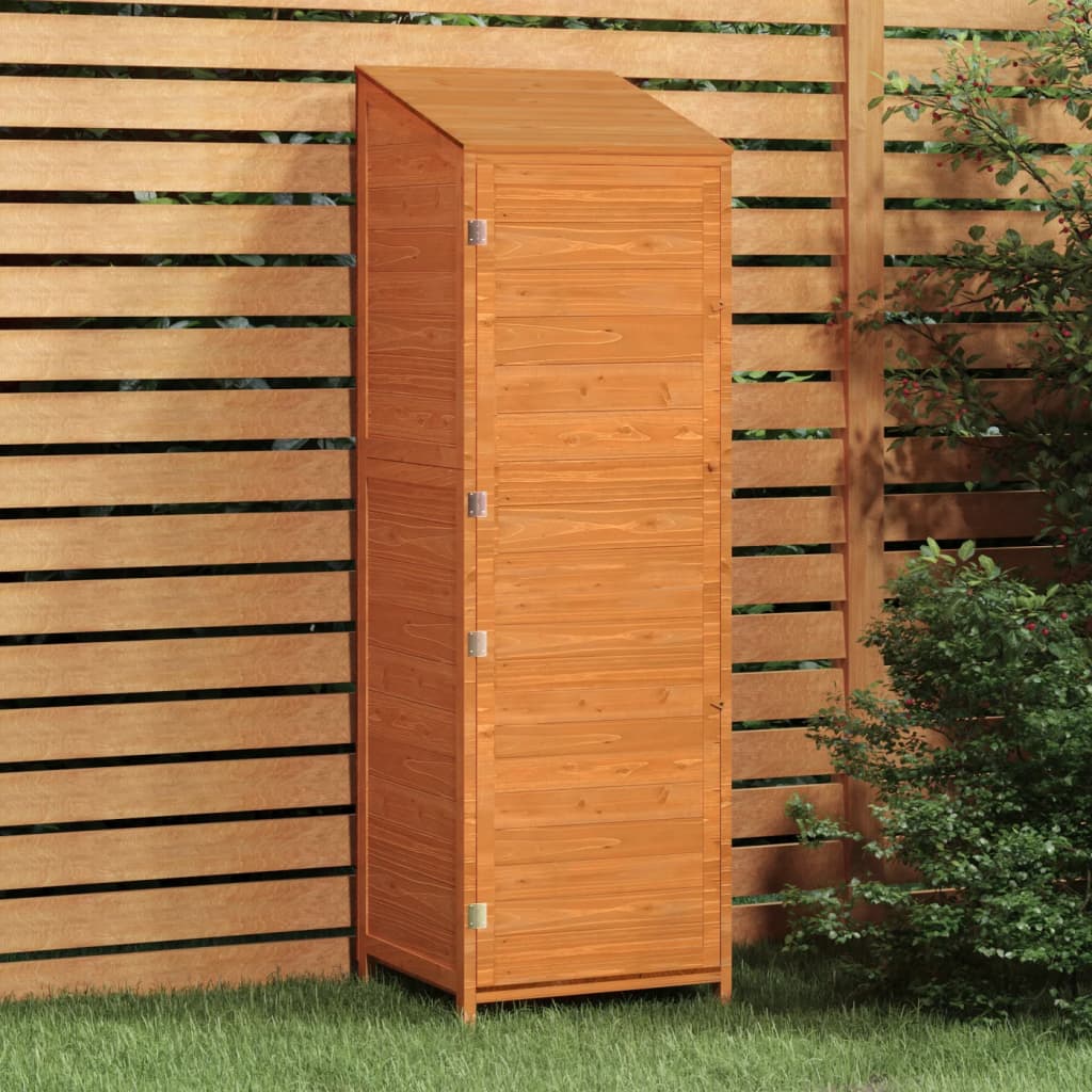 Vidaxl Garden Shed 55x52x174,5 cm Festkiefer Braun