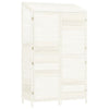 Vidaxl Garden Shed 102x52x174,5 cm Festkiefer weiß
