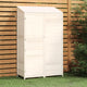Vidaxl Garden Shed 102x52x174,5 cm Festkiefer weiß