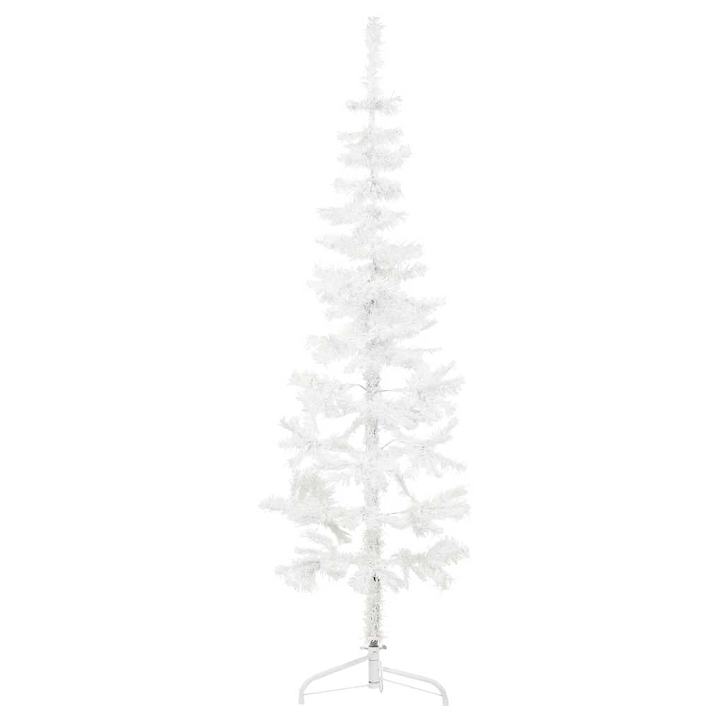 Vidaxl Kunstkerstboom Hälfte mit Standardschmal 120 cm Weiß