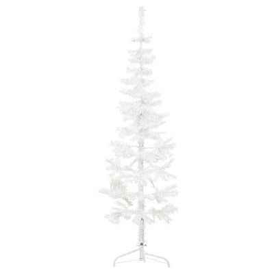 Vidaxl Kunstkerstboom Hälfte mit Standardschmal 120 cm Weiß