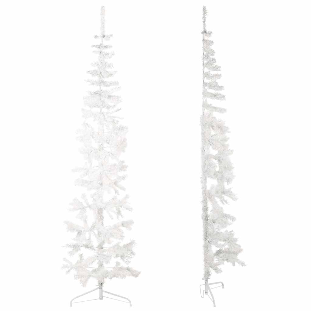 Vidaxl Kunstkerstboom Hälfte mit Standardschmale 240 cm Weiß