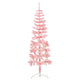 Vidaxl Kunstkerstboom Hälfte mit Standardschmal 180 cm Pink