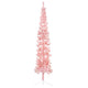 Vidaxl KunstkerStboom Hälfte mit Standard schmal 240 cm Pink