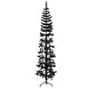 Vidaxl Kunstkerstboom halbe mit Standardschmaler 180 cm schwarz