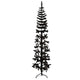 Vidaxl Kunstkerstboom halbe mit Standardschmaler 180 cm schwarz