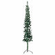 Vidaxl Kunstkerstboom halb mit Standardschmal 120 cm Grün